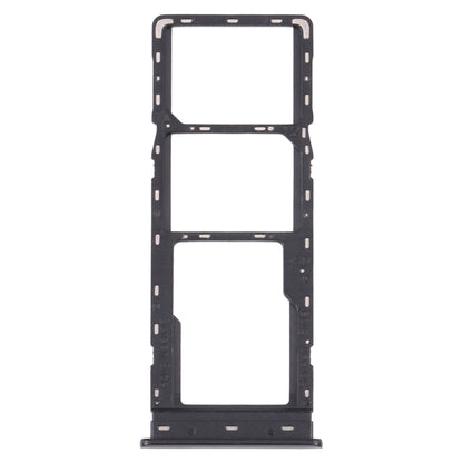 For Tecno Spark 7 Pro SIM Card Tray + SIM Card Tray + Micro SD Card Tray (Black)
