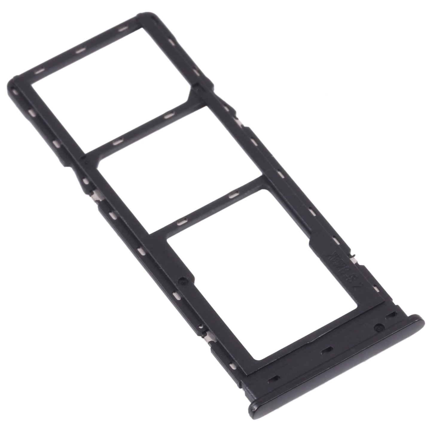 For Tecno Camon 17P CG7 SIM Card Tray + SIM Card Tray + Micro SD Card Tray (Black)