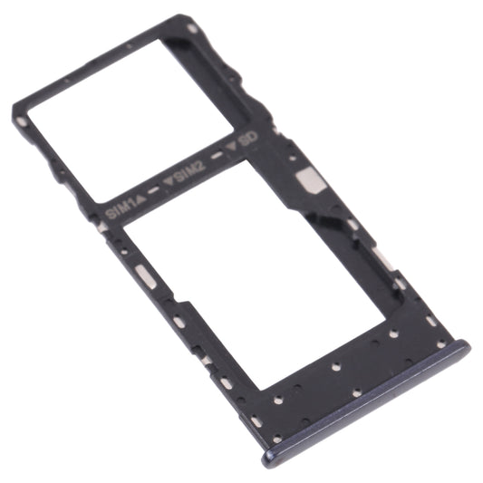 SIM Card Tray + SIM Card Tray / Micro SD Card Tray for TCL 10 5G T790Y T790H (Grey)
