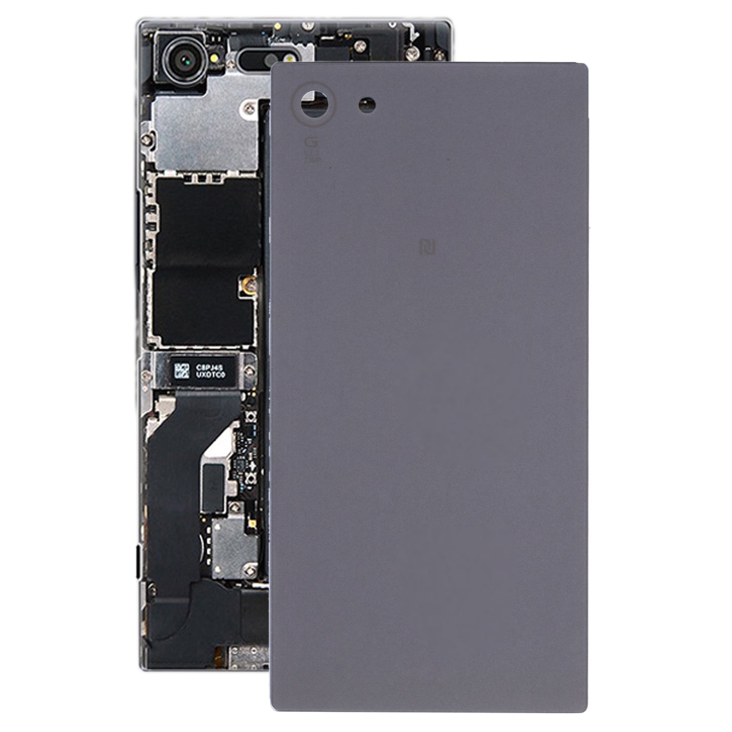 Battery Back Cover with Camera Lens Frame for Sony Xperia Z5 Compact(Black)