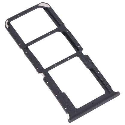 For OPPO A95 4G/Reno6 Lite  SIM Card Tray + SIM Card Tray + Micro SD Card Tray (Black)