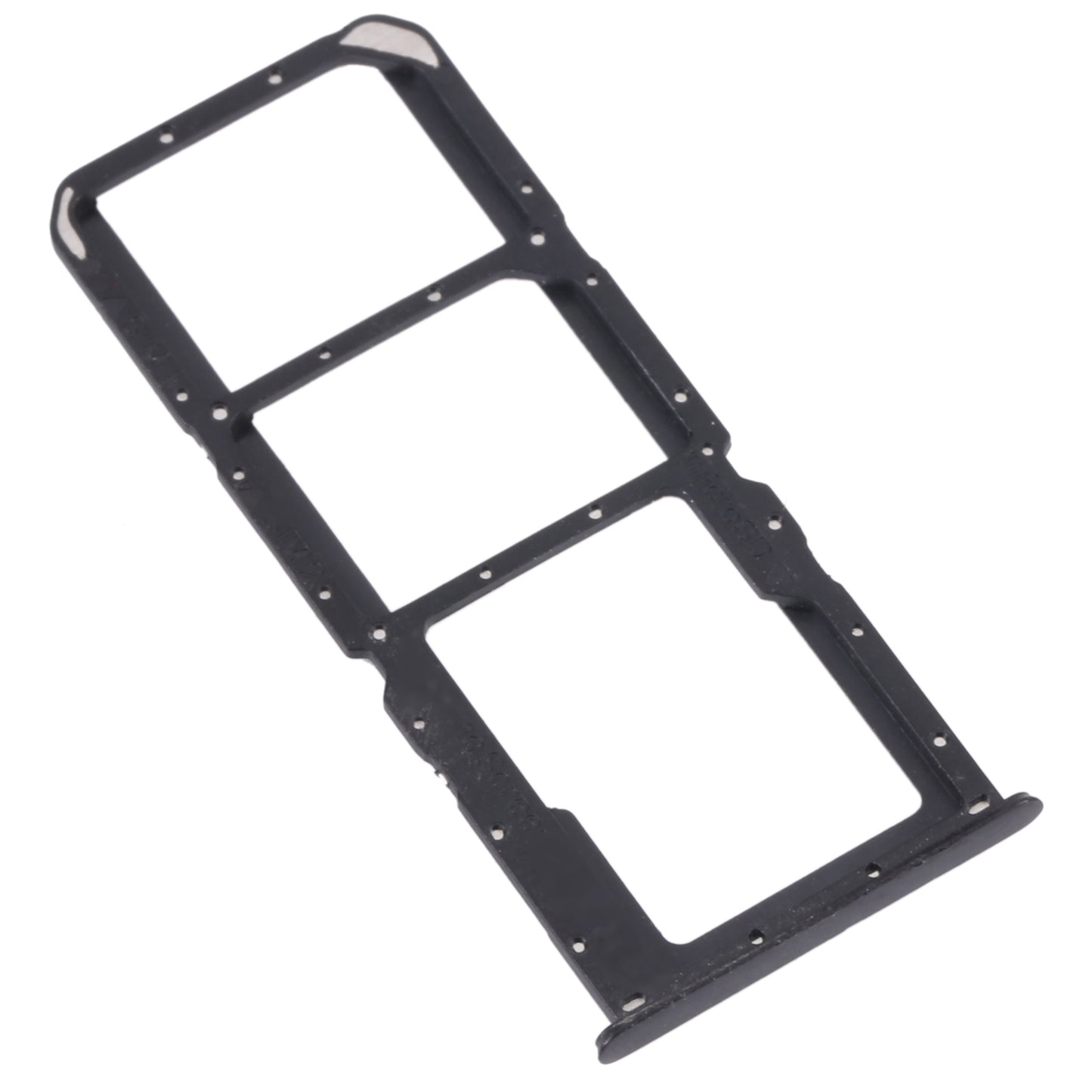 For OPPO A56 5G SIM Card Tray + SIM Card Tray + Micro SD Card Tray (Black)