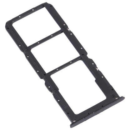 For OPPO A56 5G SIM Card Tray + SIM Card Tray + Micro SD Card Tray (Black)