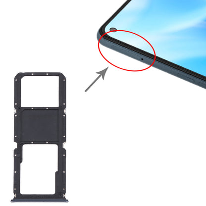 For OnePlus Nord N200 5G DE2118 / DE2117 SIM Card Tray + Micro SD Card Tray (Silver)