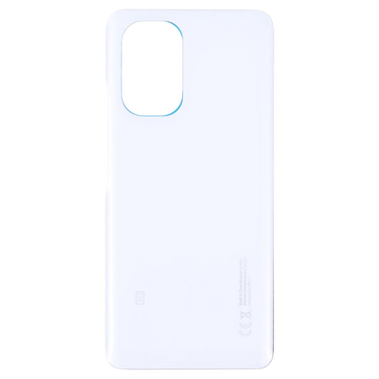Glass Battery Back Cover for Xiaomi Poco F3(White)