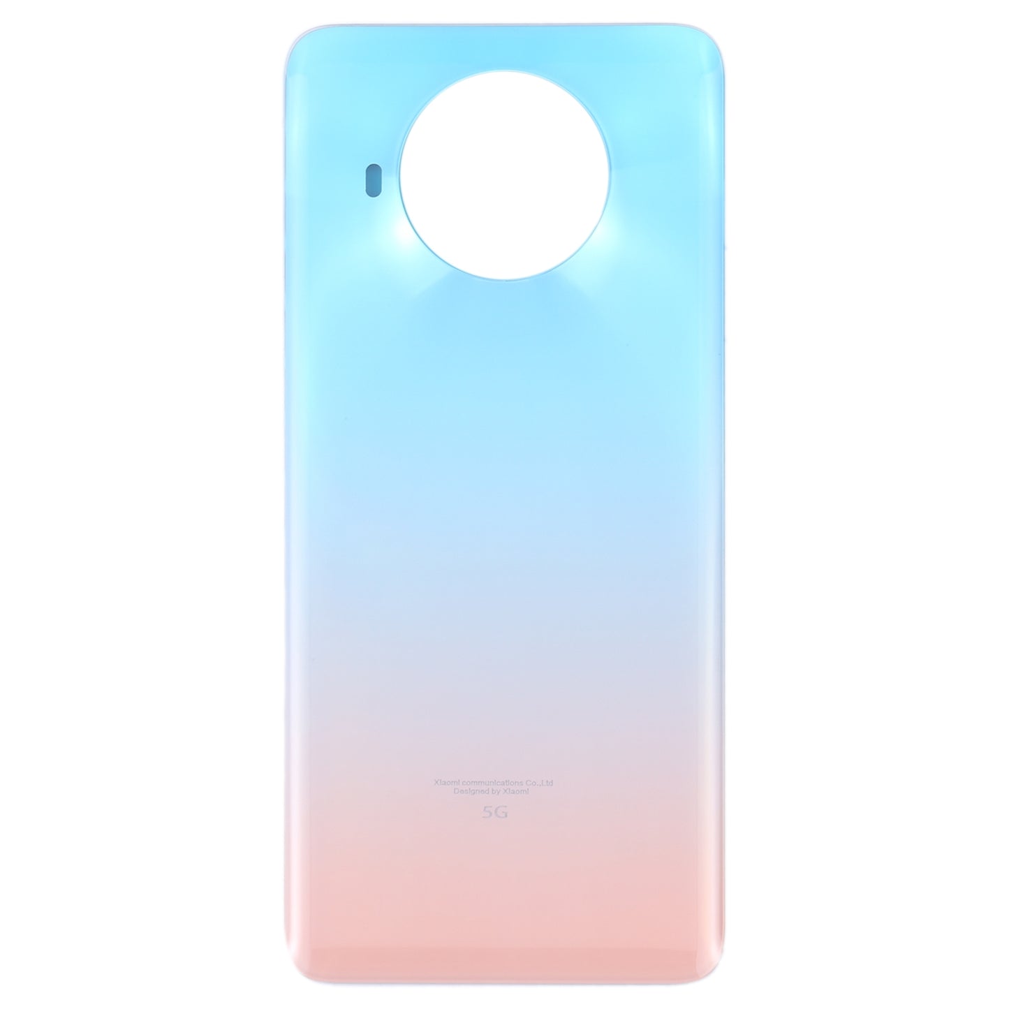 Glass Battery Back Cover for Xiaomi Redmi Note 9 Pro 5G/Mi 10T Lite 5G(Lake Blue)