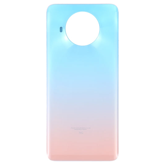Glass Battery Back Cover for Xiaomi Redmi Note 9 Pro 5G/Mi 10T Lite 5G(Lake Blue)