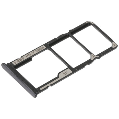 SIM Card Tray + SIM Card Tray + Micro SD Card Tray For Xiaomi Redmi 10C/Redmi 10 India/Poco C40(Black)