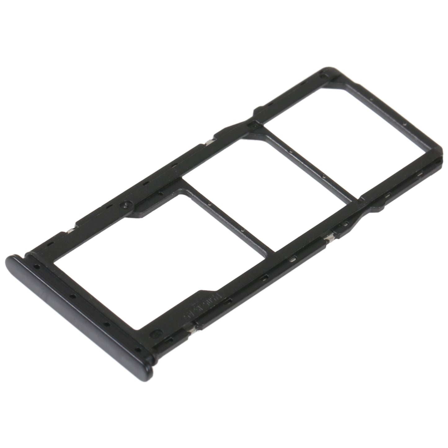 SIM Card Tray + SIM Card Tray + Micro SD Card Tray For Xiaomi Redmi 10C/Redmi 10 India/Poco C40(Black)