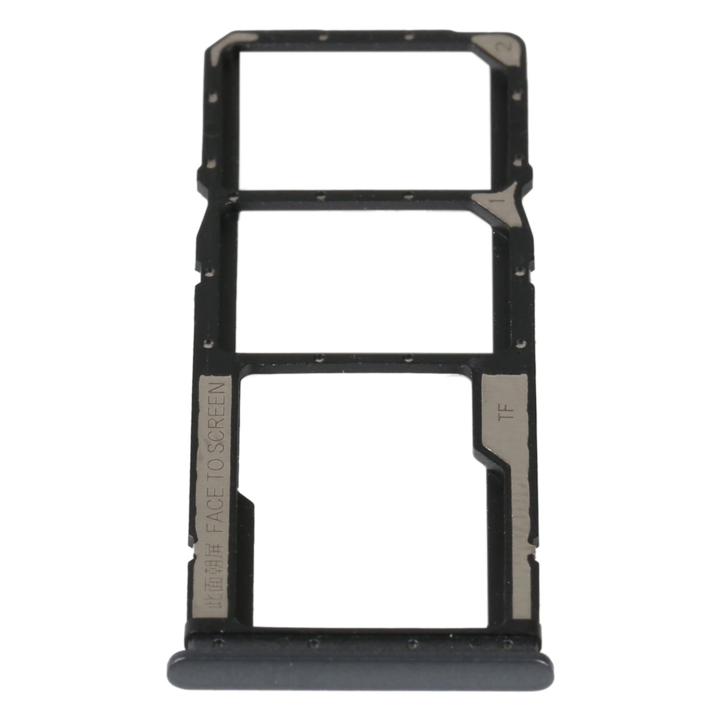 SIM Card Tray + SIM Card Tray + Micro SD Card Tray For Xiaomi Redmi 10 5G (Black)