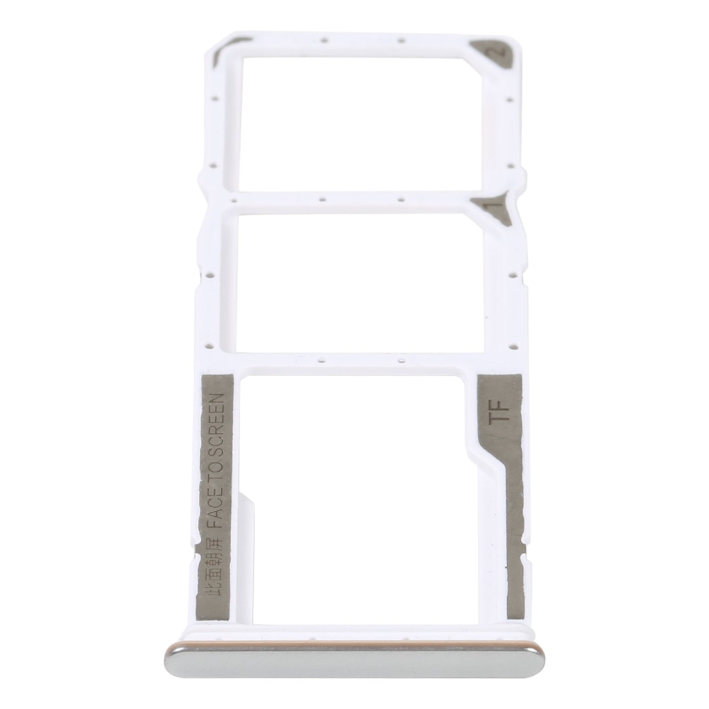 SIM Card Tray + SIM Card Tray + Micro SD Card Tray For Xiaomi Redmi Note 11S 5G (Silver)