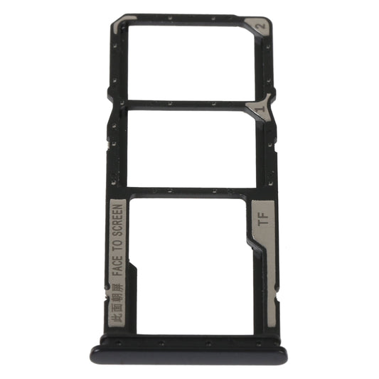 SIM Card Tray + SIM Card Tray + Micro SD Card Tray For Xiaomi Redmi 10A (Black)