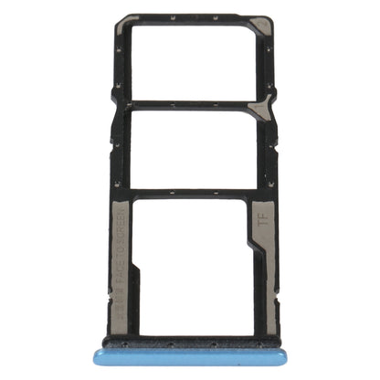 SIM Card Tray + SIM Card Tray + Micro SD Card Tray For Xiaomi Redmi 10A (Blue)