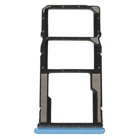 SIM Card Tray + SIM Card Tray + Micro SD Card Tray For Xiaomi Redmi 10A (Blue)