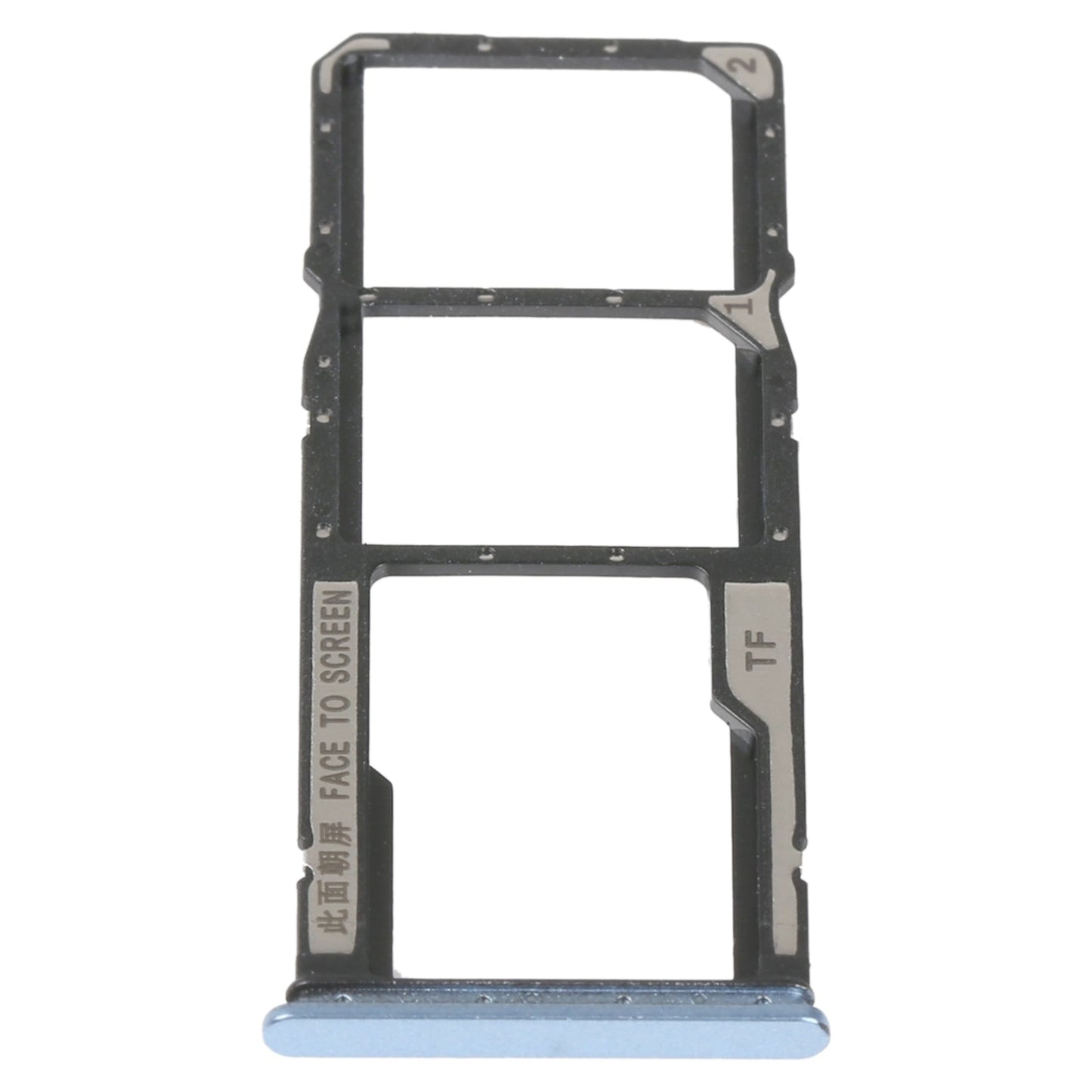 SIM Card Tray + SIM Card Tray + Micro SD Card Tray For Xiaomi Poco M4 5G/Poco M4 5G India/Redmi Note 11R(Blue)