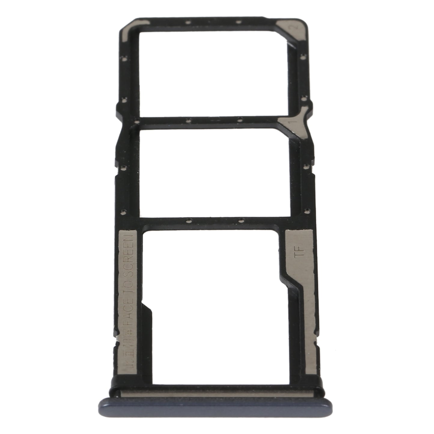 For Xiaomi Poco C40 SIM Card Tray + SIM Card Tray + Micro SD Card Tray (Black)