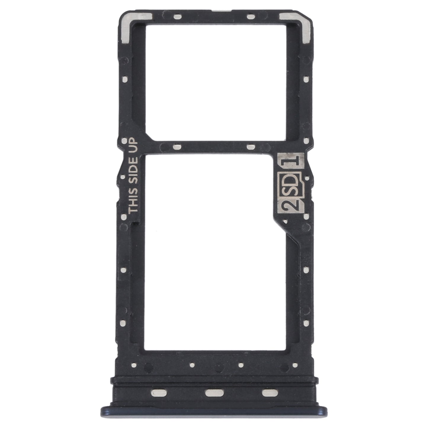 For Motorola Moto G62 5G / Moto G62 India SIM Card Tray + SIM / Micro SD Card Tray(Black)