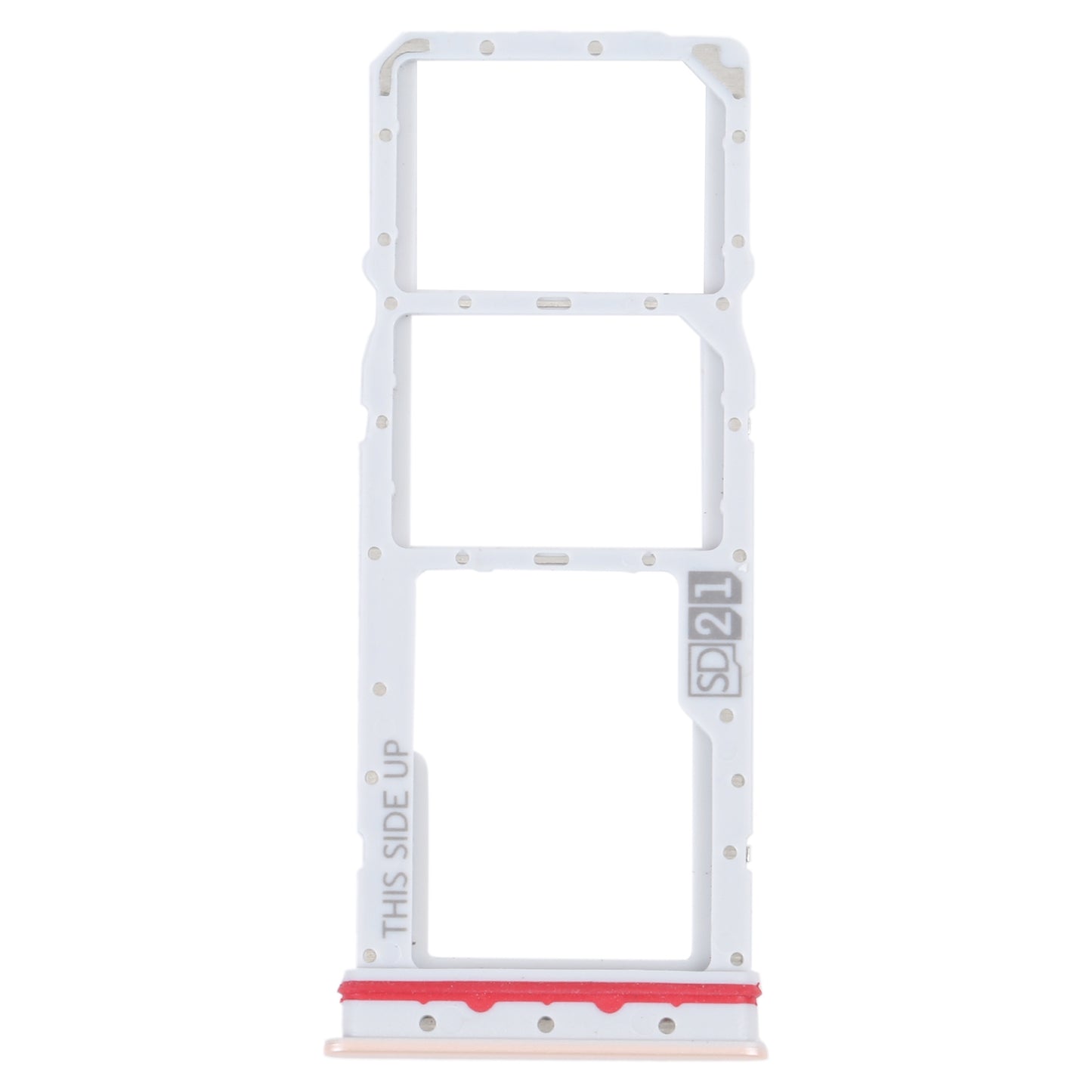 For Motorola Moto G32 SIM Card Tray + SIM Card Tray + Micro SD Card Tray (Gold)