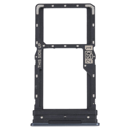 For Motorola Moto G82 5G SIM Card Tray + SIM / Micro SD Card Tray (Black)