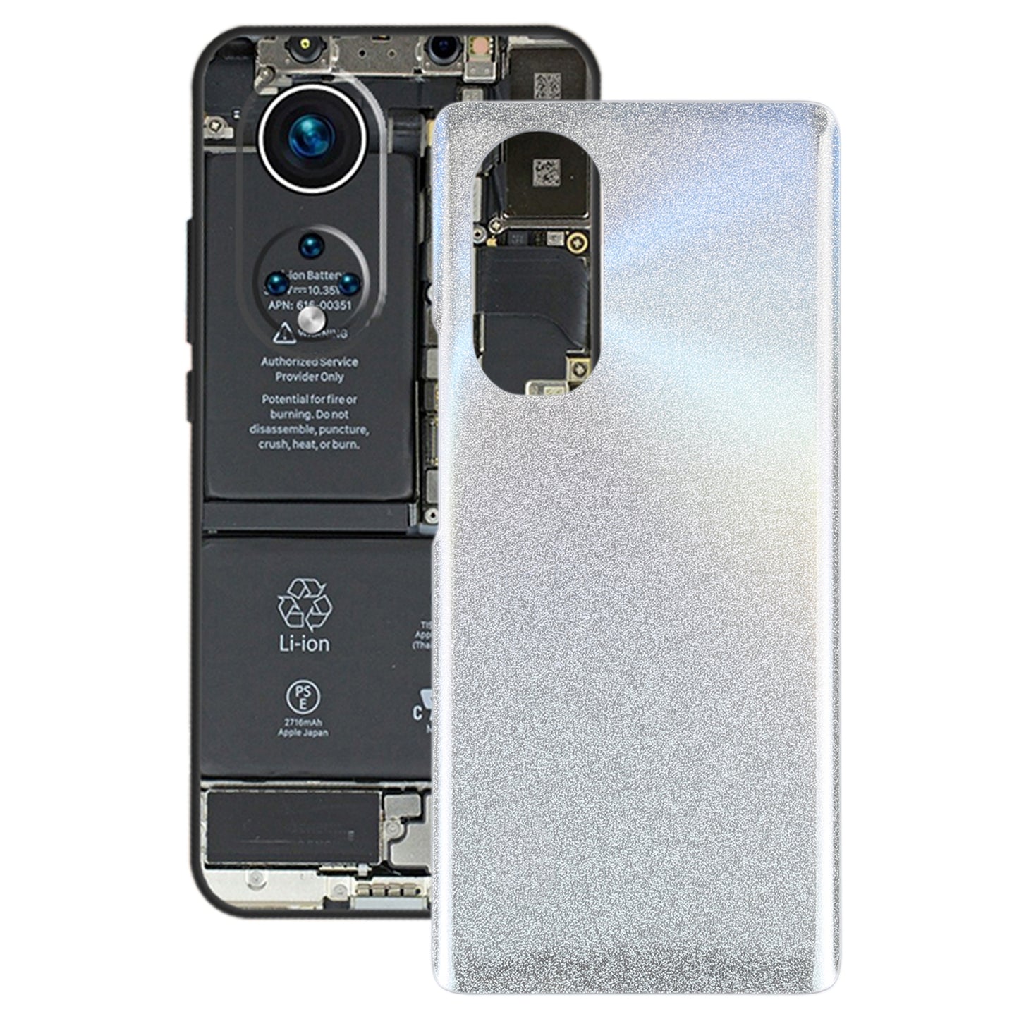 For Honor 50 Battery Back Cover(Silver)