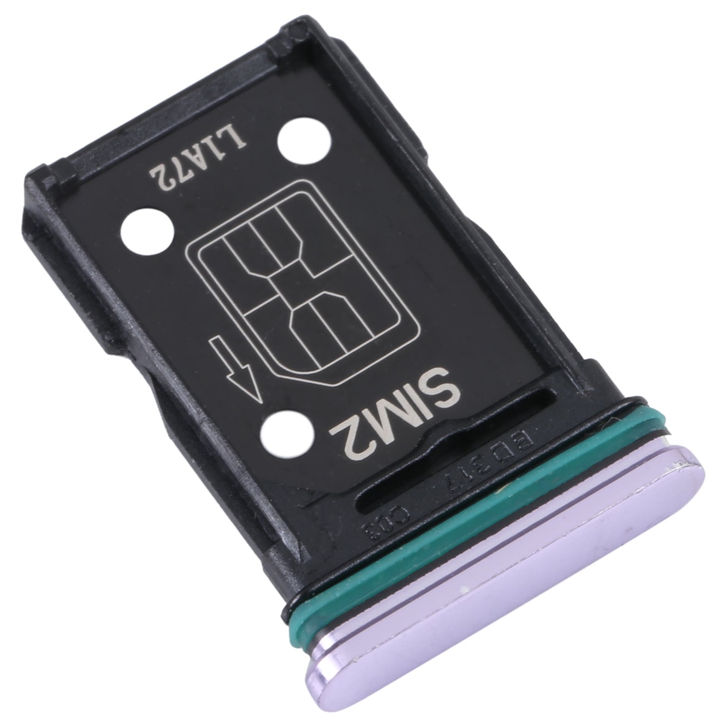 For OPPO Reno4 5G SIM Card Tray + SIM Card Tray (Purple)