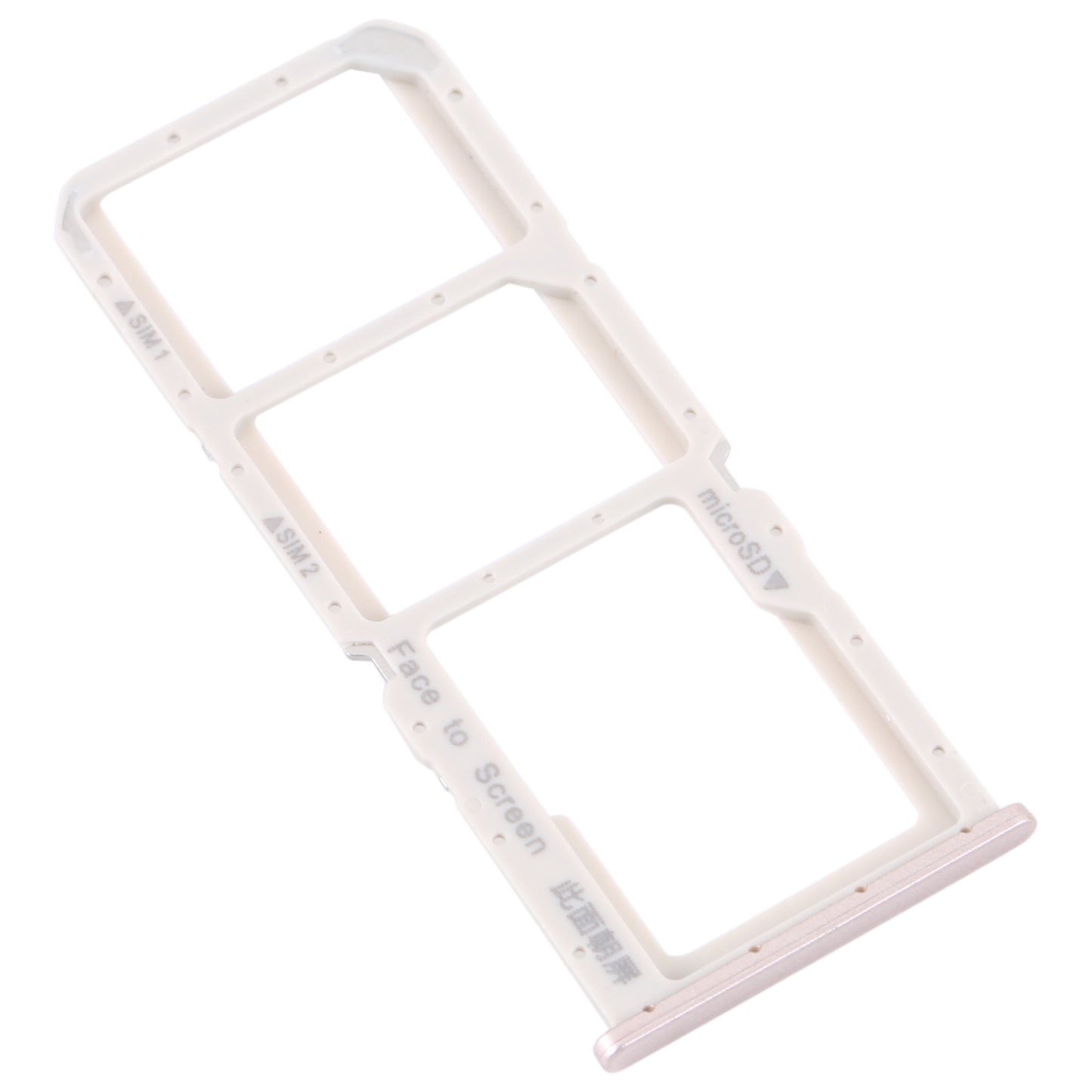 For OPPO A73 4G / F17 / A93 4G / A73 5G SIM Card Tray + SIM Card Tray + Micro SD Card Tray (Gold)