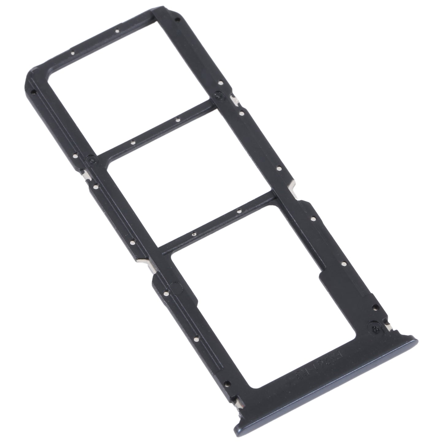 For OPPO Reno5 Lite / Reno5 F / A94 4G SIM Card Tray + SIM Card Tray + Micro SD Card Tray (Black)