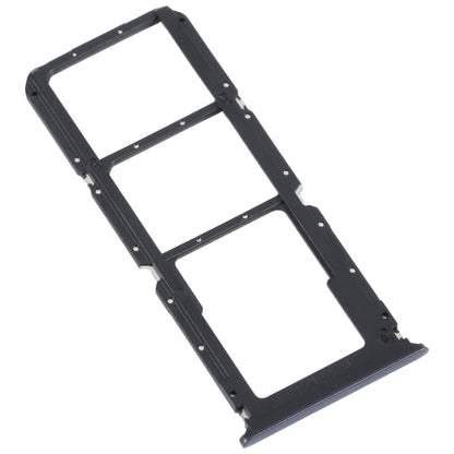 For OPPO Reno5 Lite / Reno5 F / A94 4G SIM Card Tray + SIM Card Tray + Micro SD Card Tray (Black)