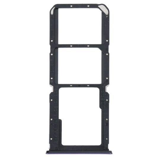 For OPPO Reno5 Lite / Reno5 F / A94 4G SIM Card Tray + SIM Card Tray + Micro SD Card Tray (Purple)