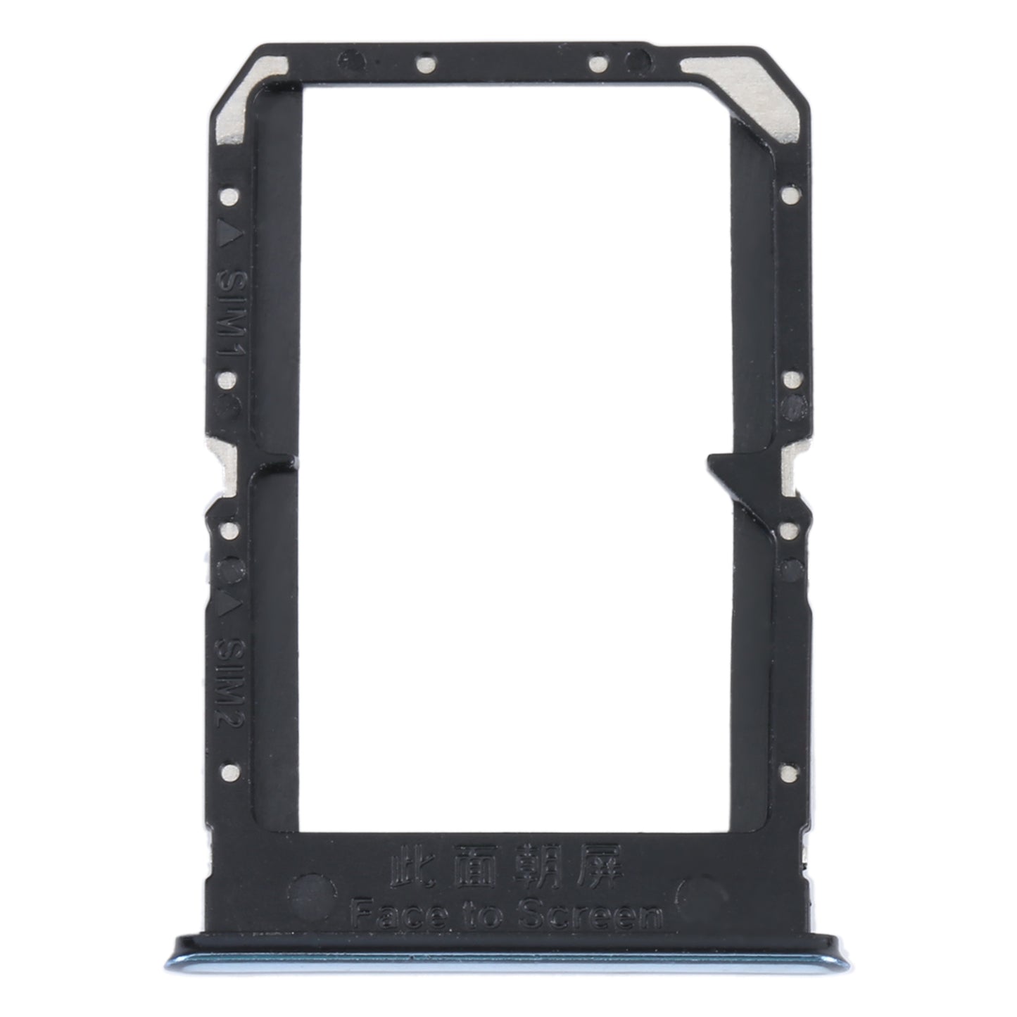 For OPPO Reno5 4G SIM Card Tray + SIM Card Tray (Silver)