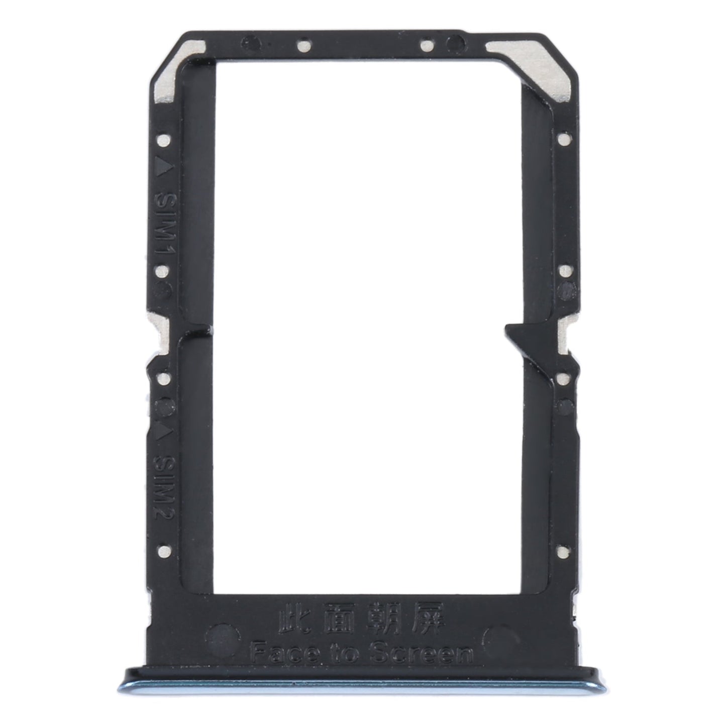 For OPPO Reno5 4G SIM Card Tray + SIM Card Tray (Silver)