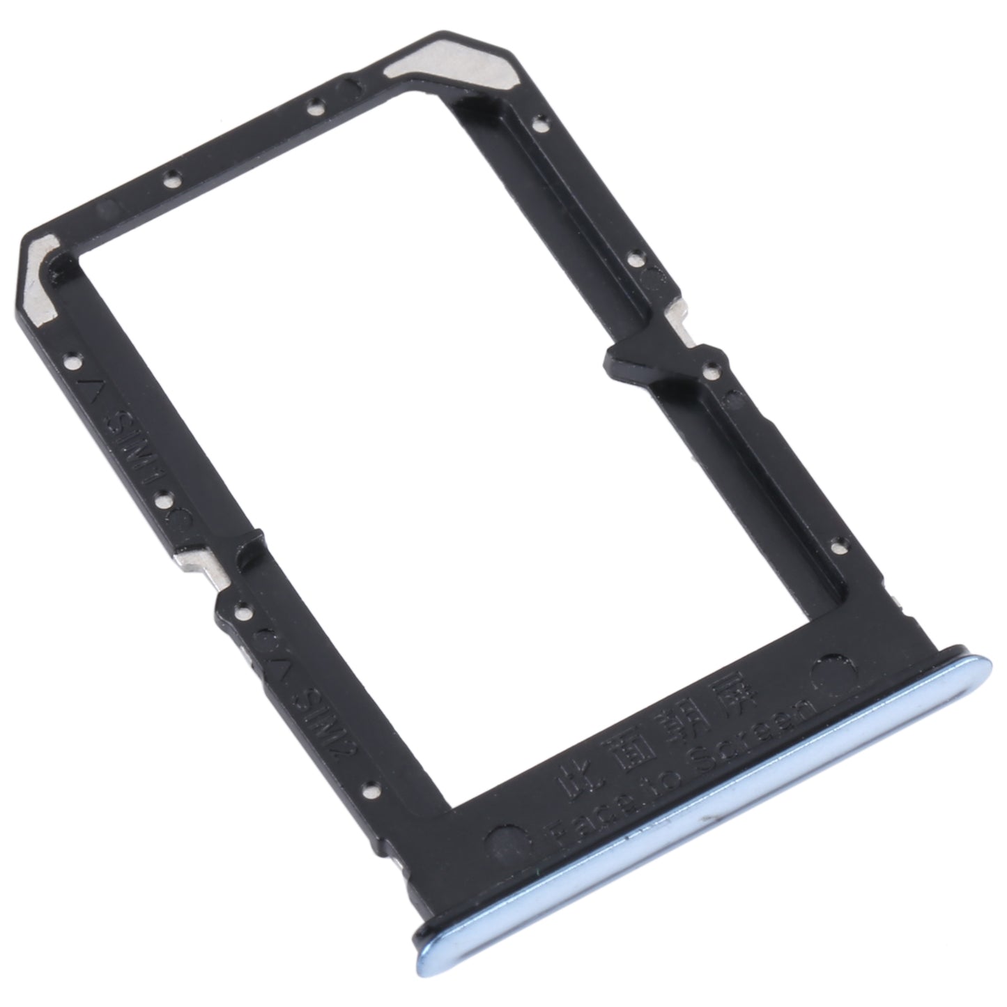 For OPPO Reno5 4G SIM Card Tray + SIM Card Tray (Silver)