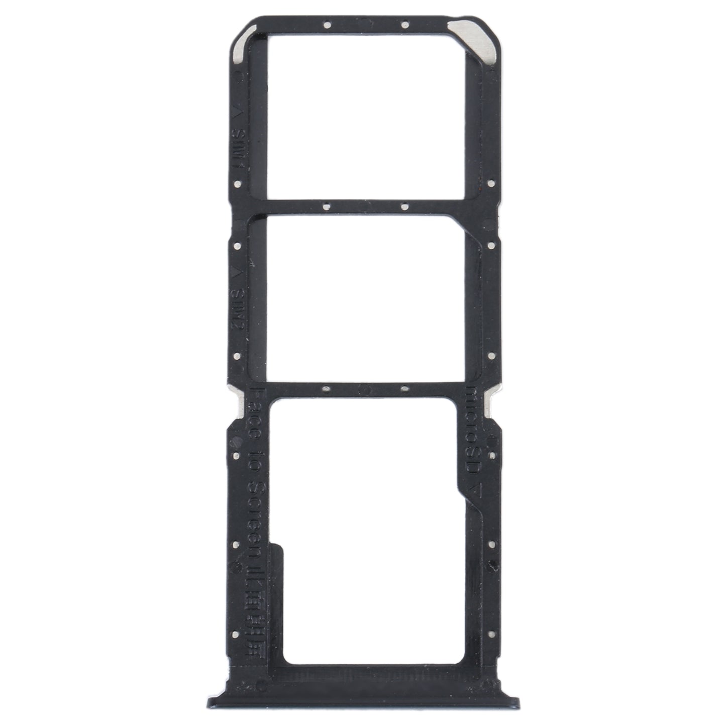 For OPPO A93s 5G SIM Card Tray + SIM Card Tray + Micro SD Card Tray (Grey)