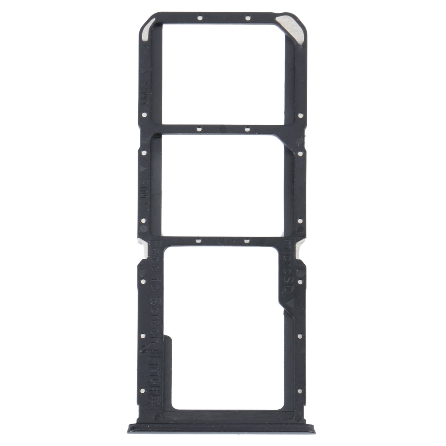 For OPPO K9S SIM Card Tray + SIM Card Tray + Micro SD Card Tray (Black)