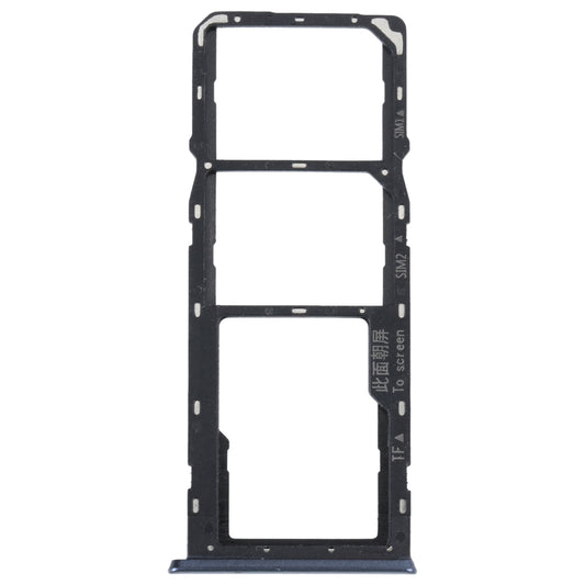 For OPPO A16K SIM Card Tray + SIM Card Tray + Micro SD Card Tray (Black)