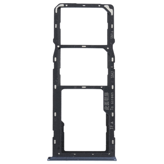 For OPPO A16K SIM Card Tray + SIM Card Tray + Micro SD Card Tray (Black)