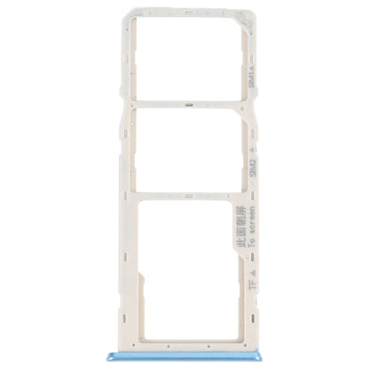 For OPPO A16K SIM Card Tray + SIM Card Tray + Micro SD Card Tray (Blue)