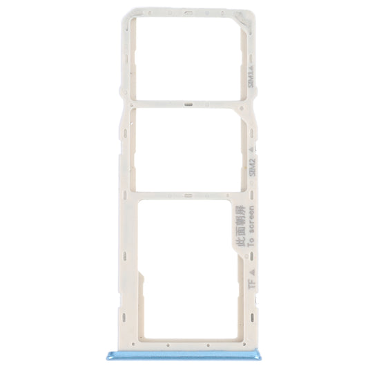 For OPPO A16K SIM Card Tray + SIM Card Tray + Micro SD Card Tray (Blue)
