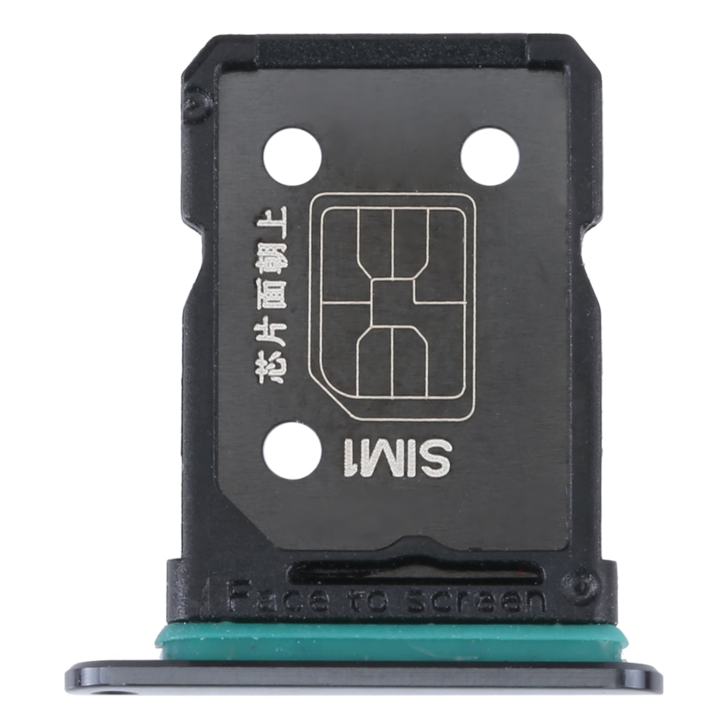 For OPPO Reno7 SE 5G SIM Card Tray + SIM Card Tray (Black)
