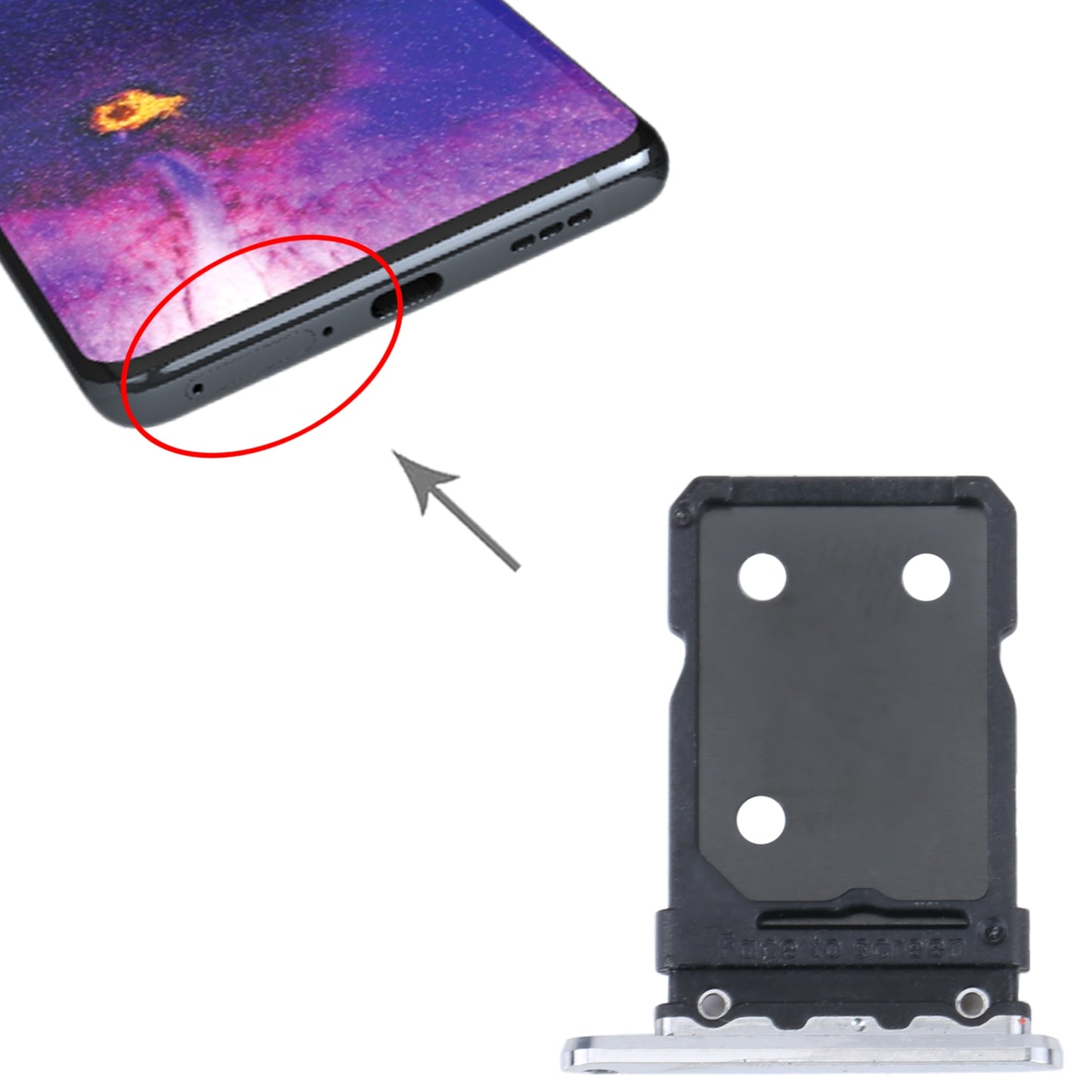 For OPPO Find X5 Pro / Find X5 SIM Card Tray + SIM Card Tray (Gold)