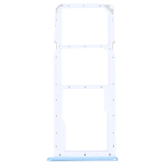 For OPPO A17 SIM Card Tray + SIM Card Tray + Micro SD Card Tray (Blue)