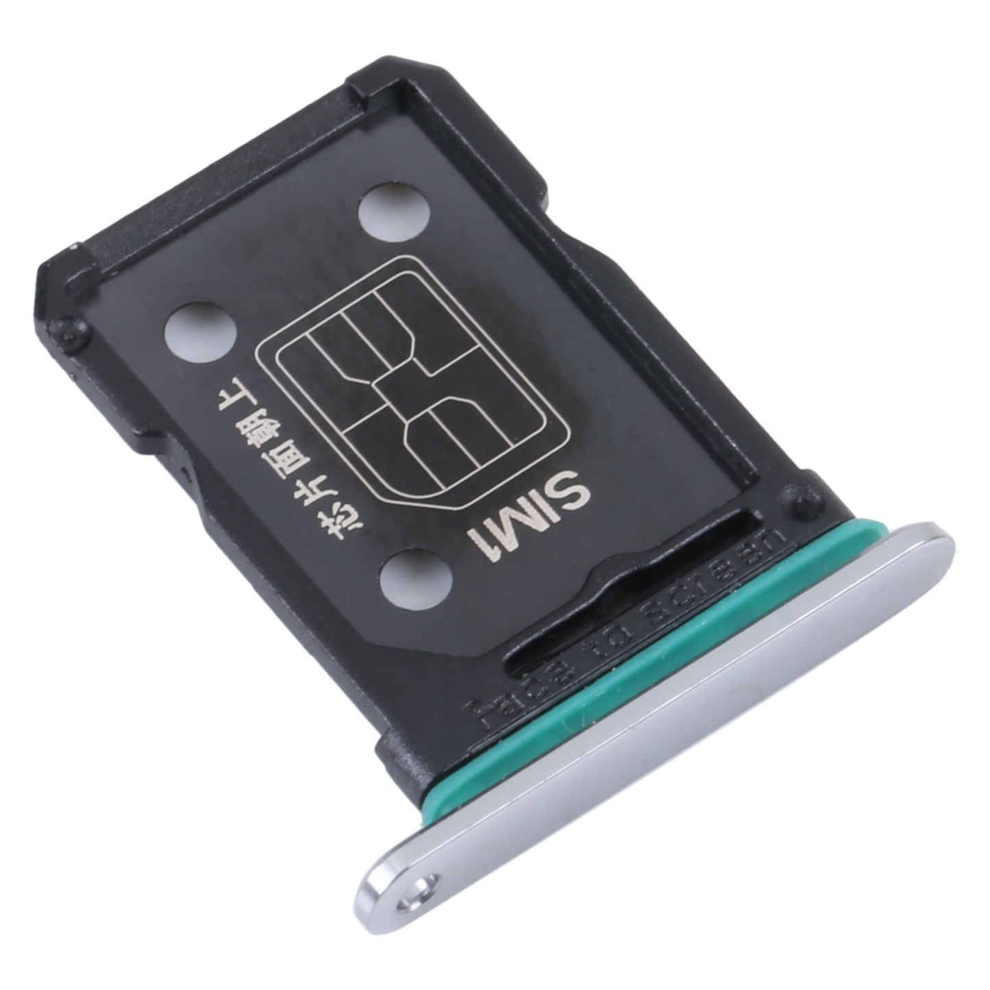 For OPPO Find N SIM Card Tray + SIM Card Tray (Silver)