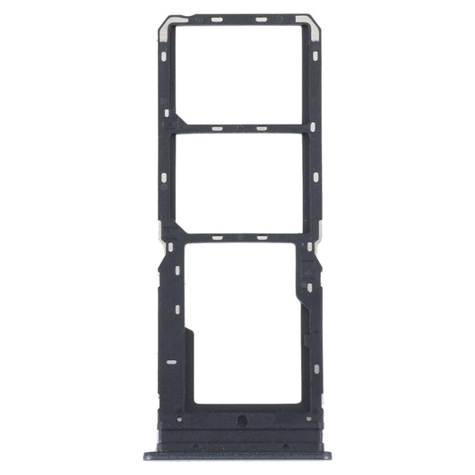For vivo Y16 SIM Card Tray + SIM Card Tray + Micro SD Card Tray (Black)