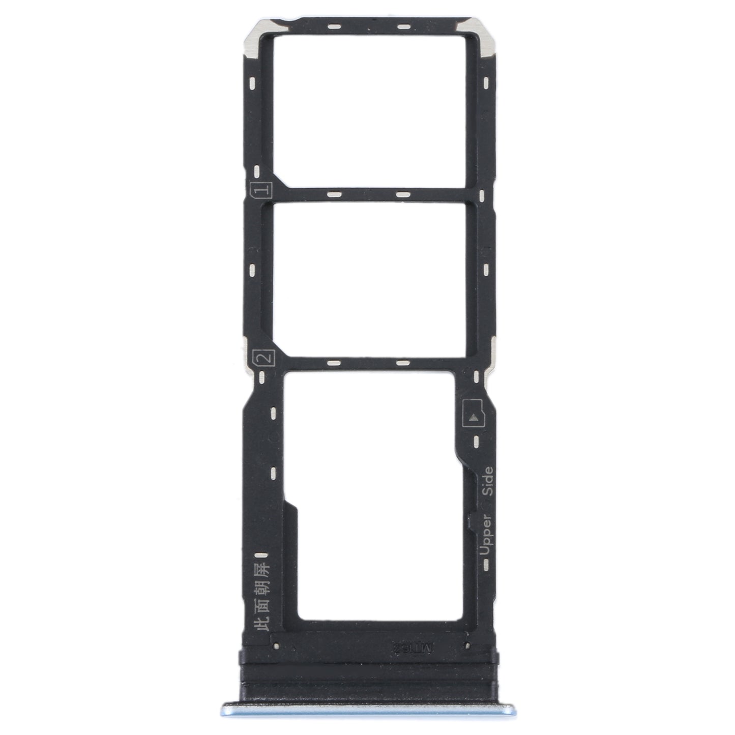 For vivo Y21 2021 / Y21S / Y21T / Y21T India SIM Card Tray + SIM Card Tray + Micro SD Card Tray (Light Blue)