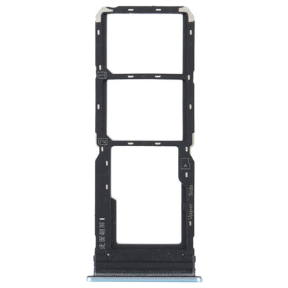 For vivo Y21 2021 / Y21S / Y21T / Y21T India SIM Card Tray + SIM Card Tray + Micro SD Card Tray (White)