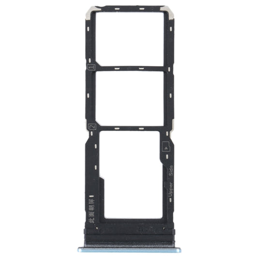 For vivo Y21 2021 / Y21S / Y21T / Y21T India SIM Card Tray + SIM Card Tray + Micro SD Card Tray (White)