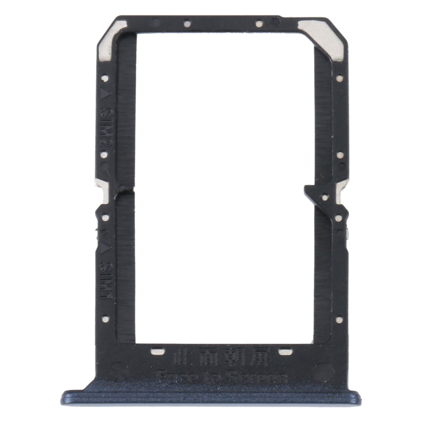 For Realme 9 Pro+ SIM Card Tray + SIM Card Tray (Black)