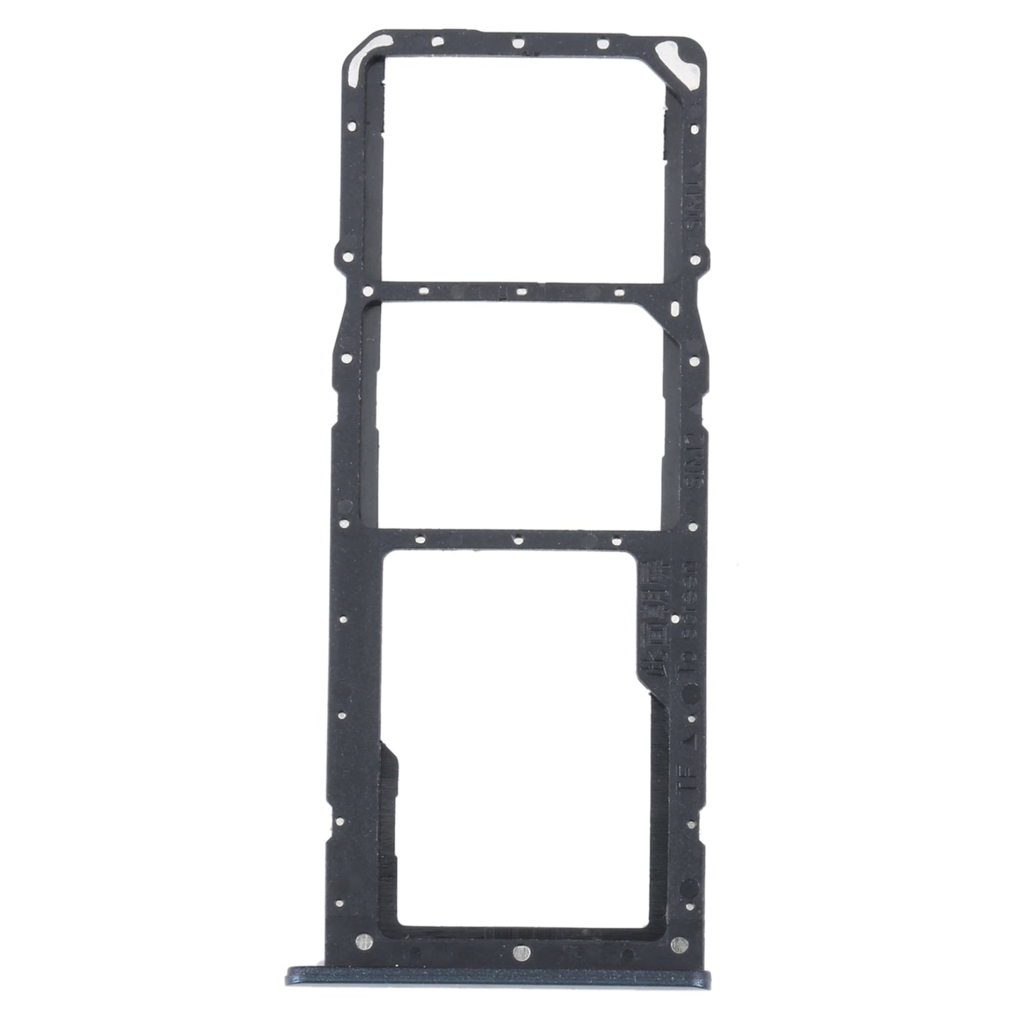 For Realme C31 SIM Card Tray + SIM Card Tray + Micro SD Card Tray (Black)