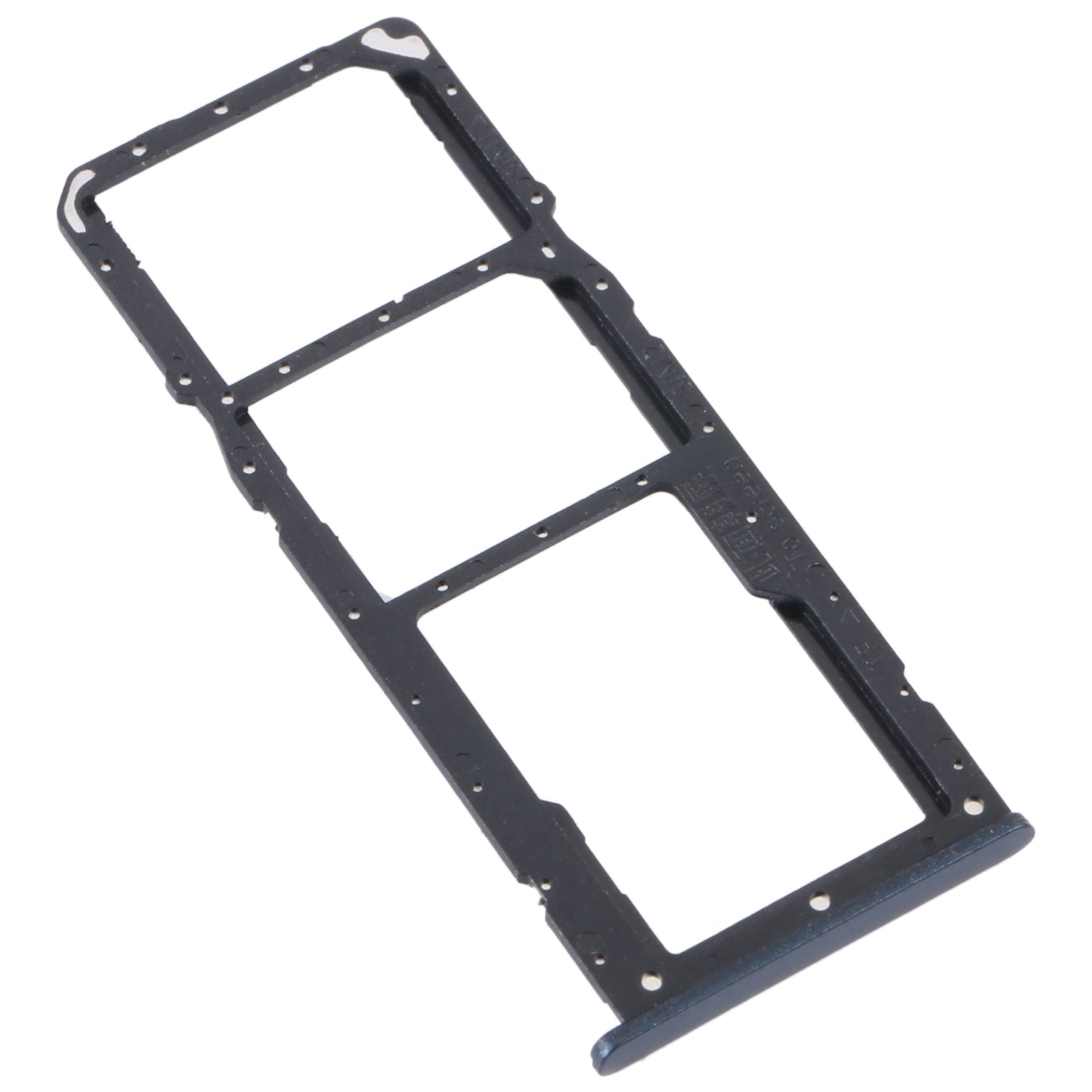 For Realme C31 SIM Card Tray + SIM Card Tray + Micro SD Card Tray (Black)