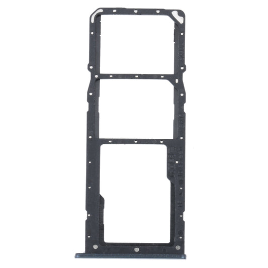 For Realme C31 SIM Card Tray + SIM Card Tray + Micro SD Card Tray (Black)
